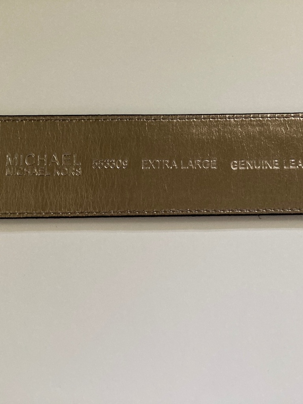 Michael Kors Black Suede Belt/Genuine Leather/Silver Tone Buckle/553309/XL/NWT! - Picture 7 of 9